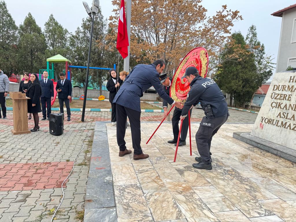 İlçemizde 10 Kasım Atatürk’ü Anma Programı Düzenledi